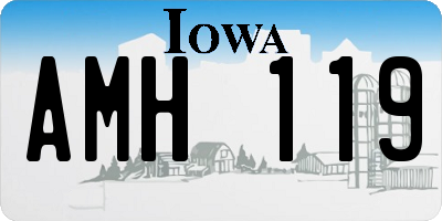 IA license plate AMH119
