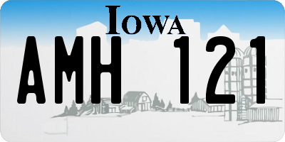 IA license plate AMH121