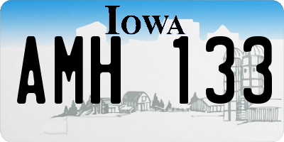 IA license plate AMH133
