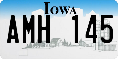 IA license plate AMH145