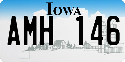 IA license plate AMH146