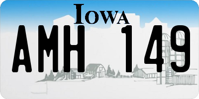 IA license plate AMH149