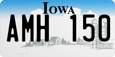 IA license plate AMH150