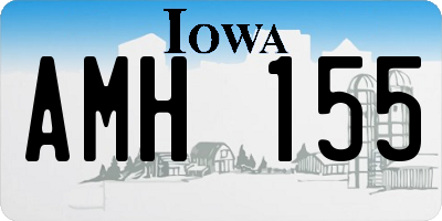 IA license plate AMH155