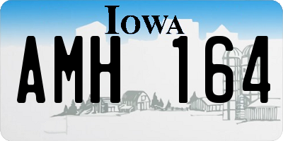 IA license plate AMH164