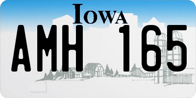 IA license plate AMH165
