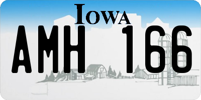 IA license plate AMH166