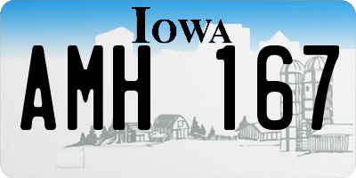 IA license plate AMH167