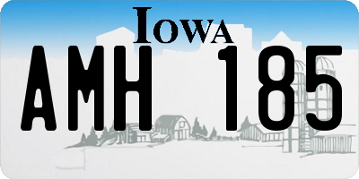 IA license plate AMH185