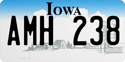 IA license plate AMH238