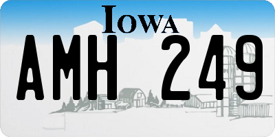 IA license plate AMH249