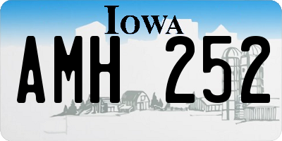 IA license plate AMH252
