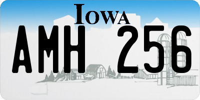 IA license plate AMH256