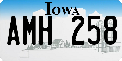 IA license plate AMH258