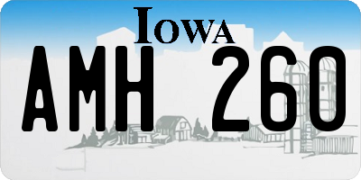 IA license plate AMH260