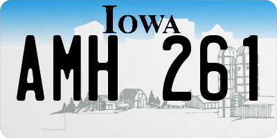 IA license plate AMH261