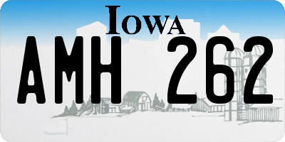 IA license plate AMH262