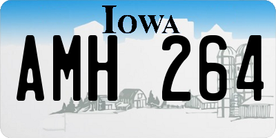 IA license plate AMH264