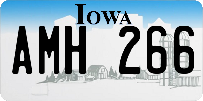IA license plate AMH266