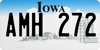 IA license plate AMH272