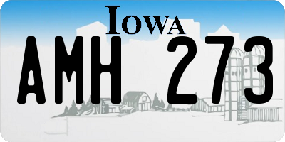 IA license plate AMH273