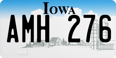 IA license plate AMH276
