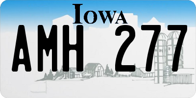 IA license plate AMH277