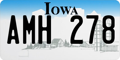 IA license plate AMH278