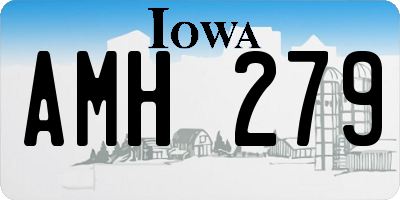 IA license plate AMH279