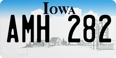 IA license plate AMH282