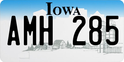 IA license plate AMH285
