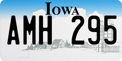 IA license plate AMH295