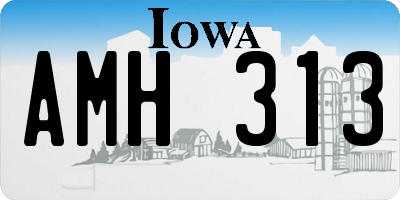 IA license plate AMH313