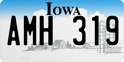 IA license plate AMH319