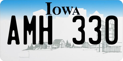 IA license plate AMH330
