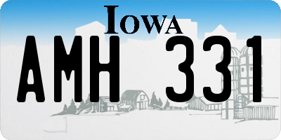 IA license plate AMH331
