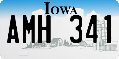 IA license plate AMH341