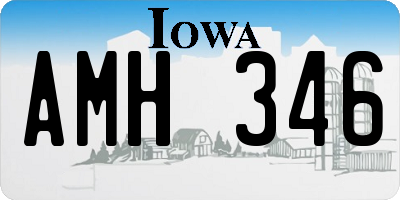 IA license plate AMH346