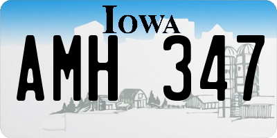 IA license plate AMH347
