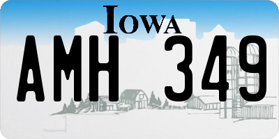 IA license plate AMH349
