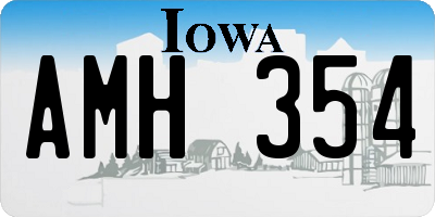 IA license plate AMH354