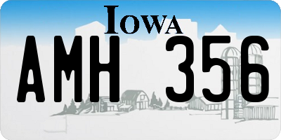 IA license plate AMH356