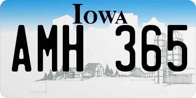IA license plate AMH365