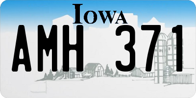 IA license plate AMH371