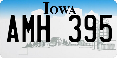 IA license plate AMH395