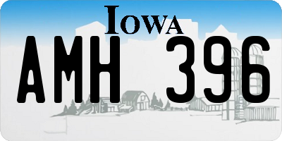 IA license plate AMH396