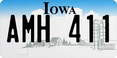 IA license plate AMH411