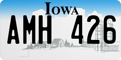 IA license plate AMH426