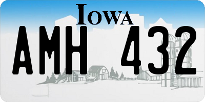 IA license plate AMH432