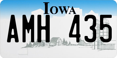 IA license plate AMH435